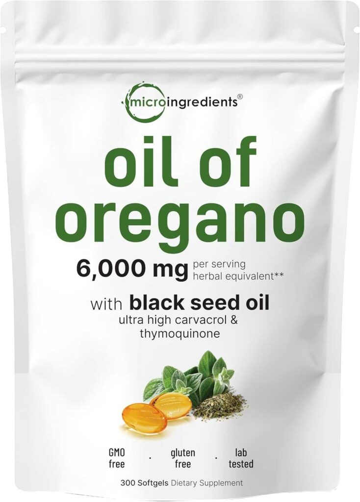 Micro Ingredients Oil of Oregano Softgels 6000mg