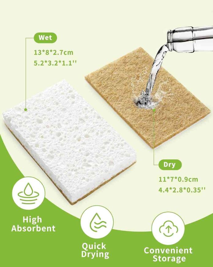 Biodegradable Natural Kitchen Sponge