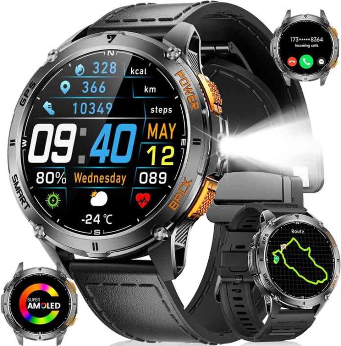 LIGE GPS Smart Watch for Men