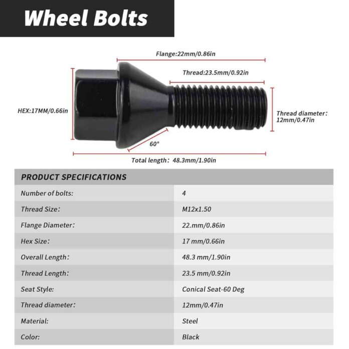 BMW Wheel Lug Bolts Nuts