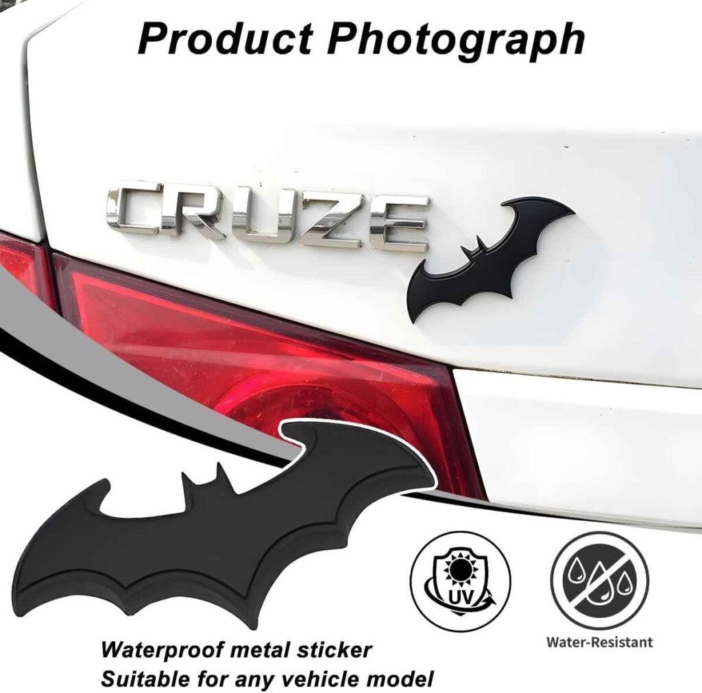 3D Metal Bat Sticker