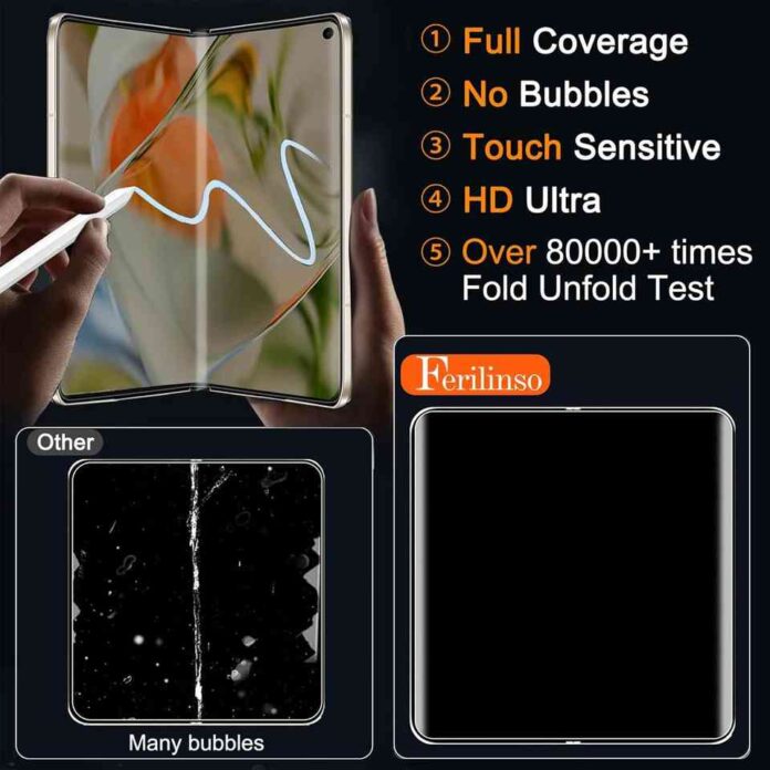 Ferilinso 2 Pack Screen Protector for Google Pixel 9 Pro Fold